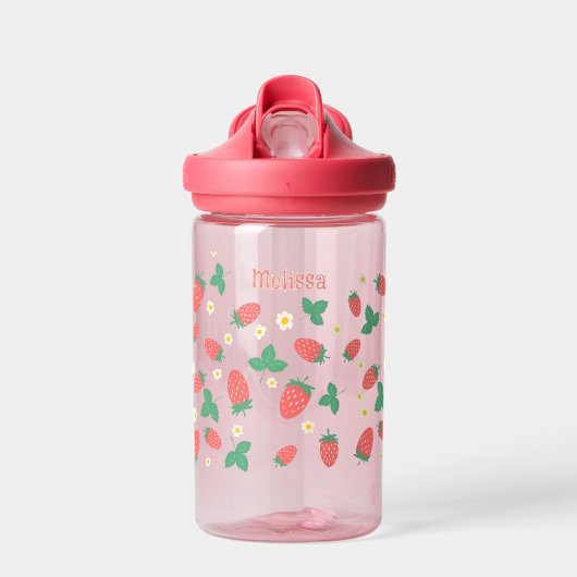 Mini Strawberry Blossom Personalisiert Trinkflasche (Vorne)