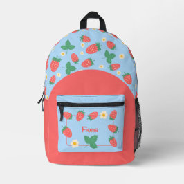 Mini Strawberry Blossom personalizable Bedruckter Rucksack