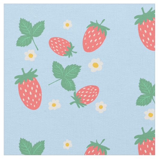 Mini Strawberry Blossom Stoff (Nahaufnahme)