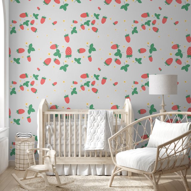 Mini Strawberry Blossom Wallpaper Tapete (Kinder)