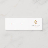 Mini-Stuckkarte mit Löchern Mini Visitenkarte (Vorderseite)