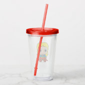 Mini Supergirl Acryltrinkbecher (Rückseite)