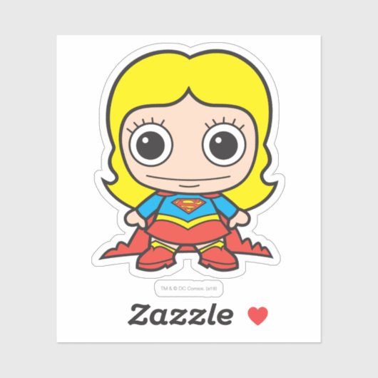 Mini Supergirl Aufkleber (Blatt)
