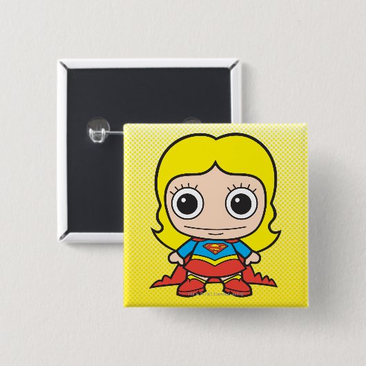 Mini-Supergirl Button (Vorne & Hinten)