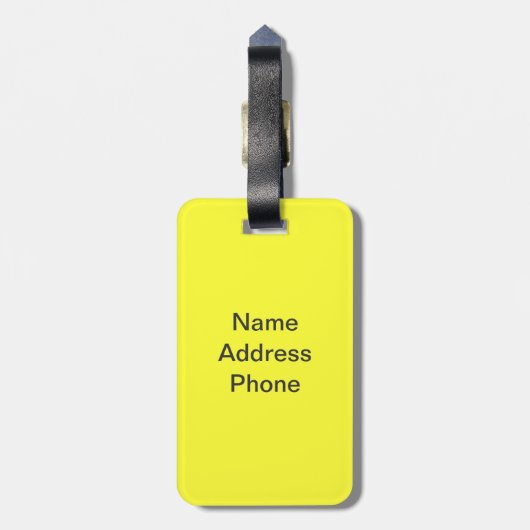 Mini Supergirl Gepäckanhänger (Rückseite vertikal)