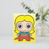 Mini Supergirl Postkarte (Stehend Vorderseite)