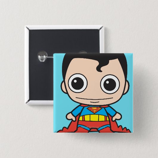 Mini-Superman Button (Vorne & Hinten)