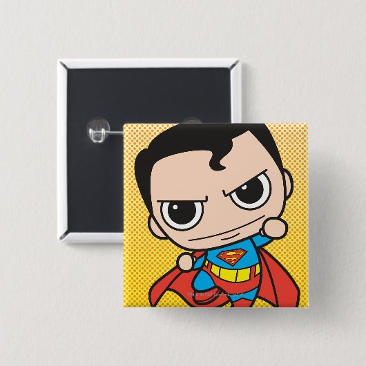 Mini-Superman Button (Vorne & Hinten)