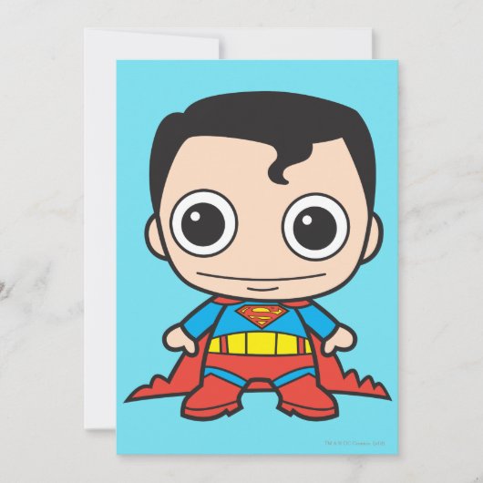 Mini Superman Einladung (Vorderseite)