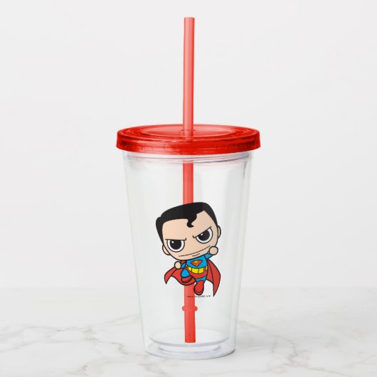 Mini Superman Flying Acryltrinkbecher (Vorderseite)