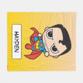 Mini Superman Flying Fleecedecke (Vorderseite (Horizontal))