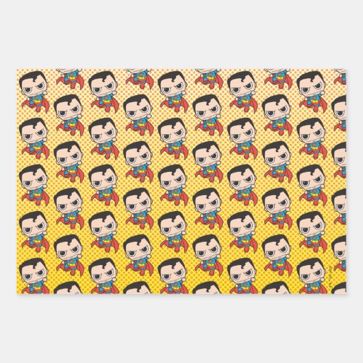 Mini Superman Flying Geschenkpapier Set (Vorderseite)