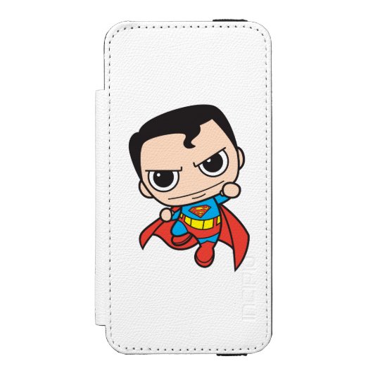 Mini Superman Flying Incipio iPhone Geldbeutel-Hülle (Folio Vorderseite)