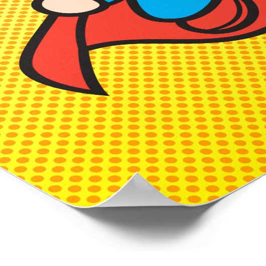 Mini Superman Flying Poster (Ecke)