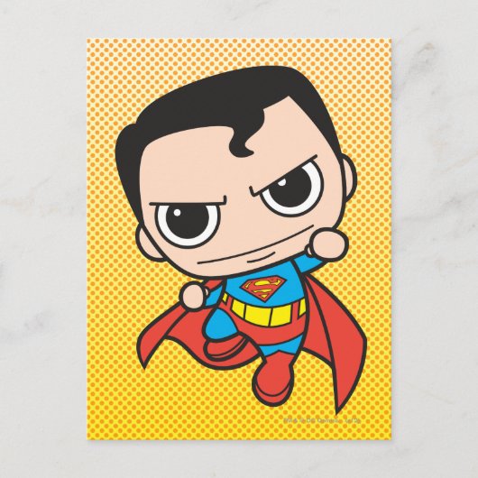 Mini Superman Flying Postkarte (Vorderseite)