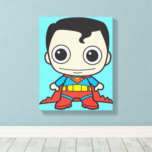 Mini Superman Leinwanddruck (Insitu (Holzboden))