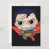 Mini Superman Sketch Einladung (Vorderseite)