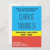 Mini Superman Sketch Einladung (Rückseite)