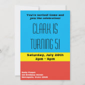 Mini Superman Sketch - Fliegen Einladung (Rückseite)