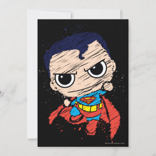 Mini Superman Sketch - Fliegen Einladung
