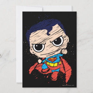 Mini Superman Sketch - Fliegen Einladung