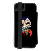 Mini Superman Sketch - Fliegen Incipio iPhone Geldbeutel-Hülle (Folio Rückseite)