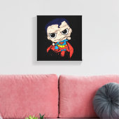 Mini Superman Sketch - Fliegen Leinwanddruck (Insitu (Wohnzimmer))