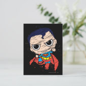 Mini Superman Sketch - Fliegen Postkarte (Stehend Vorderseite)