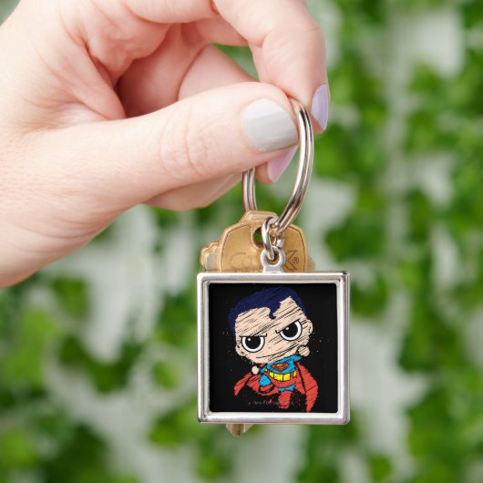 Mini Superman Sketch - Fliegen Schlüsselanhänger (Hand)