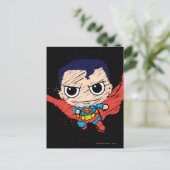 Mini Superman Sketch Postkarte (Stehend Vorderseite)