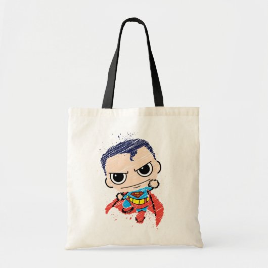 Mini-Superman-Skizze - Fliegend Tragetasche (Vorne)
