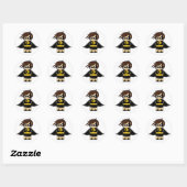 Mini Swallow Girl Runder Aufkleber (Blatt)