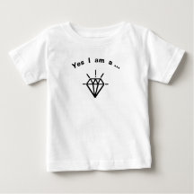 MINI T-Shirt Baby Baby Baby Diamant Schwarz