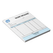 Mini-Tagesarbeitskilometer-Logblatt-Notizblock Notizblock (angewinkelt)