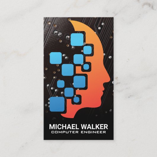 Mini-Tech-Logo | Schalttafel Visitenkarte (Vorderseite)