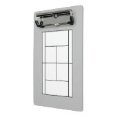 Mini-Tennisplatz-Zwischenablage für gecoacht Unter Mini Klemmbrett (Gewinkelt2)