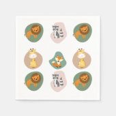 Mini-Tiermuster Serviette (Vorderseite)