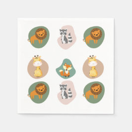 Mini-Tiermuster Serviette