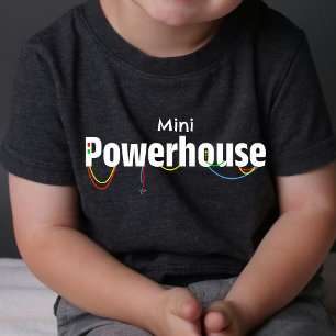 Mini Tiny Baby Powerhouse   Funny T - Shirt   DP7