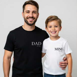 Mini Toddler T-Shirt Passendes Papa-und-ich-Outf