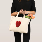 Mini-Tragetasche mit Herz Mini Stoffbeutel (Vorderseite (Produkt))