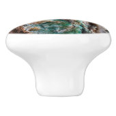 Mini-Türkisstein Keramikknauf (Seitenansicht)