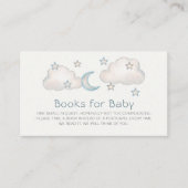 Mini Turquoise Boy Baby Shower Books for Baby Begleitkarte (Vorderseite)