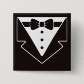 Mini Tuxedo Fun Button (Vorderseite)