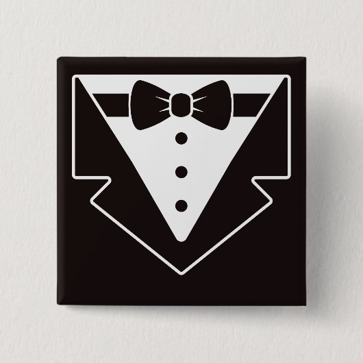 Mini Tuxedo Fun Button (Vorderseite)