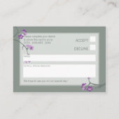 MINI UAWG REPLY CARD :: Kirschblüten 6L Begleitkarte (Rückseite)