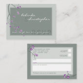 MINI UAWG REPLY CARD :: Kirschblüten 6L Begleitkarte (Vorne/Hinten)