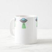 Mini Ufo Cow Abduction (2 Pack) Kaffeetasse (Vorderseite Links)