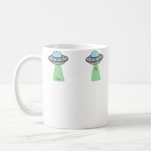 Mini-Ufo-Kuh-Entführung (2er-Pack) Kaffeetasse