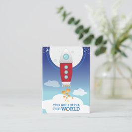 Mini Valentine | Du bist aus dieser Welt Mitteilungskarte